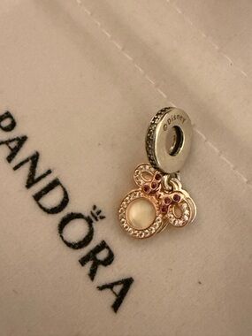Pandora Gold & Pink Mickey Mouse Disney Charm